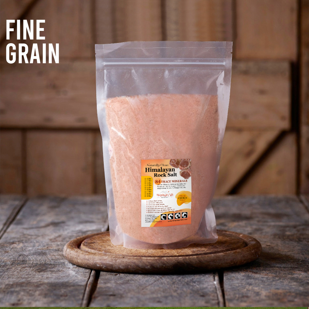 Himalayan Rock Salt Pouches in Fine and Coarse Grain Sizes - 6 lb