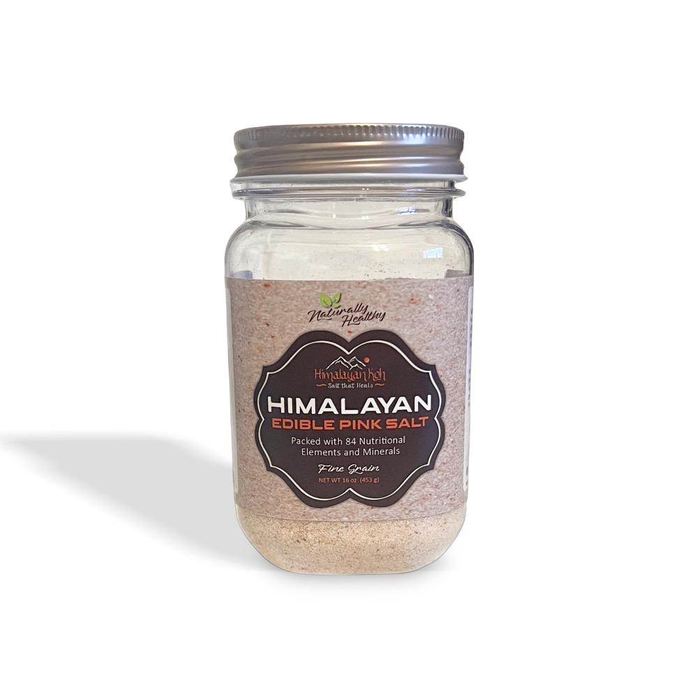 Himalayan Edible Pink Salt – 16 oz Jar | Fine Grain