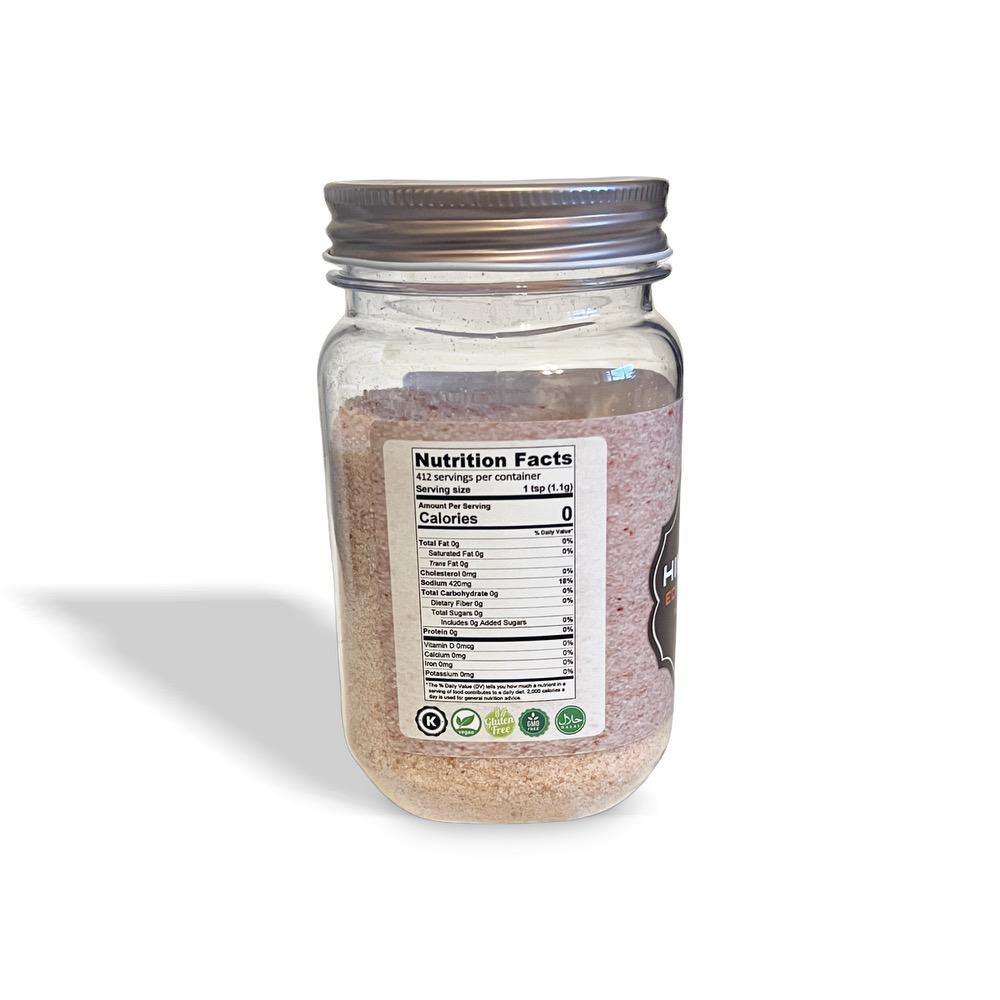 Himalayan Edible Pink Salt – 16 oz Jar | Fine Grain