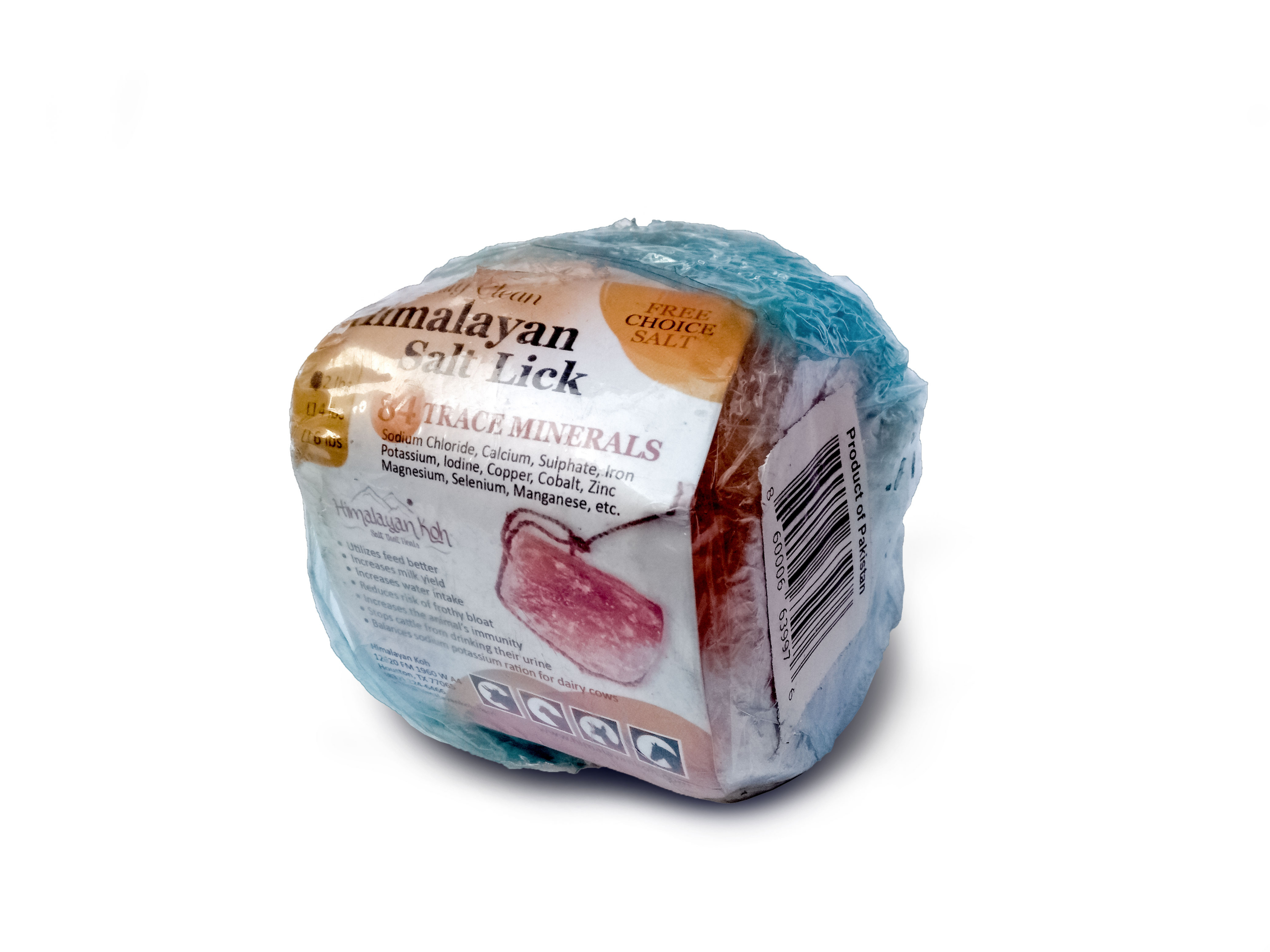 Himalayan Pink Salt Lick with Rope thumbnail 3