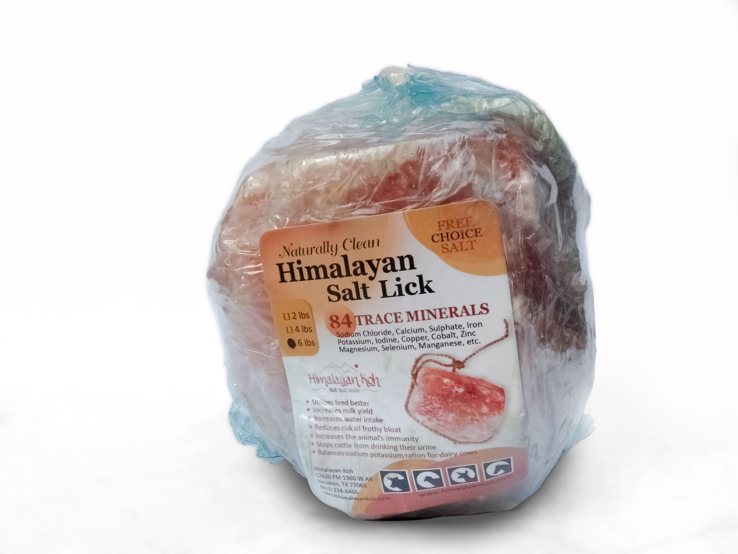 Himalayan Pink Salt Lick with Rope thumbnail 4