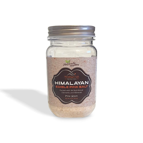 Himalayan Edible Pink Salt – 16 oz Jar | Fine Grain