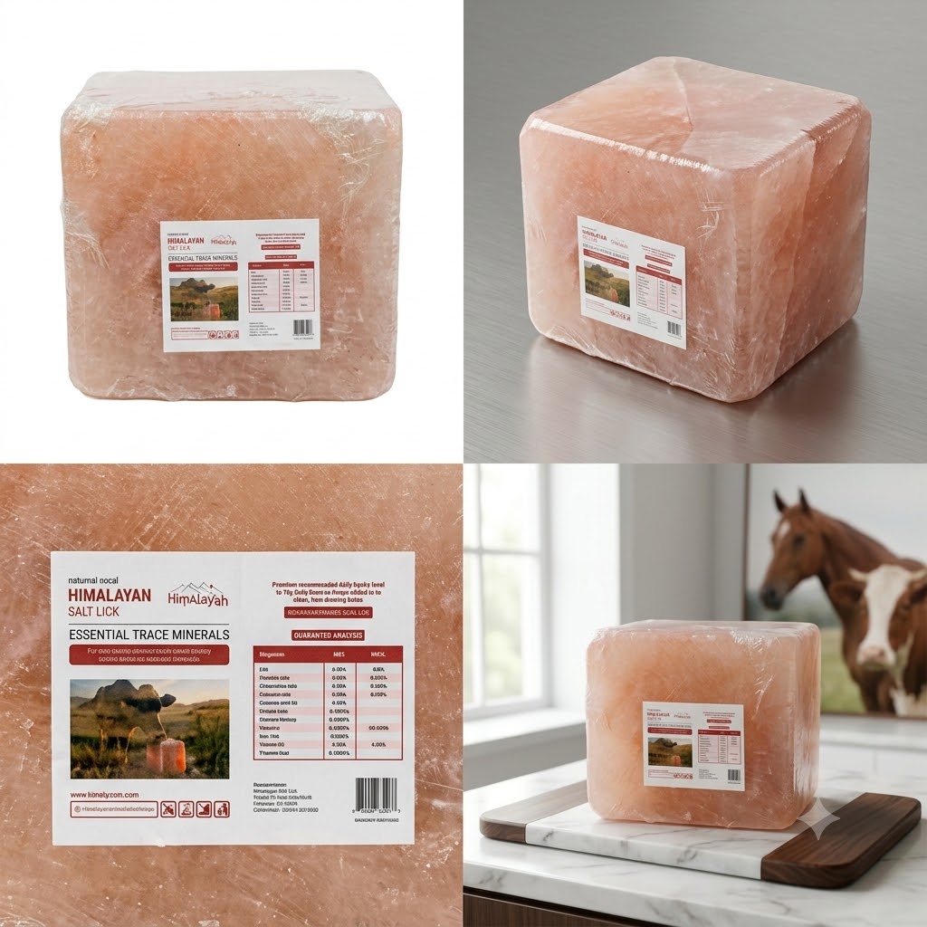 Himalayan Koh 30 lb Red Rock Salt Lick for Cattle